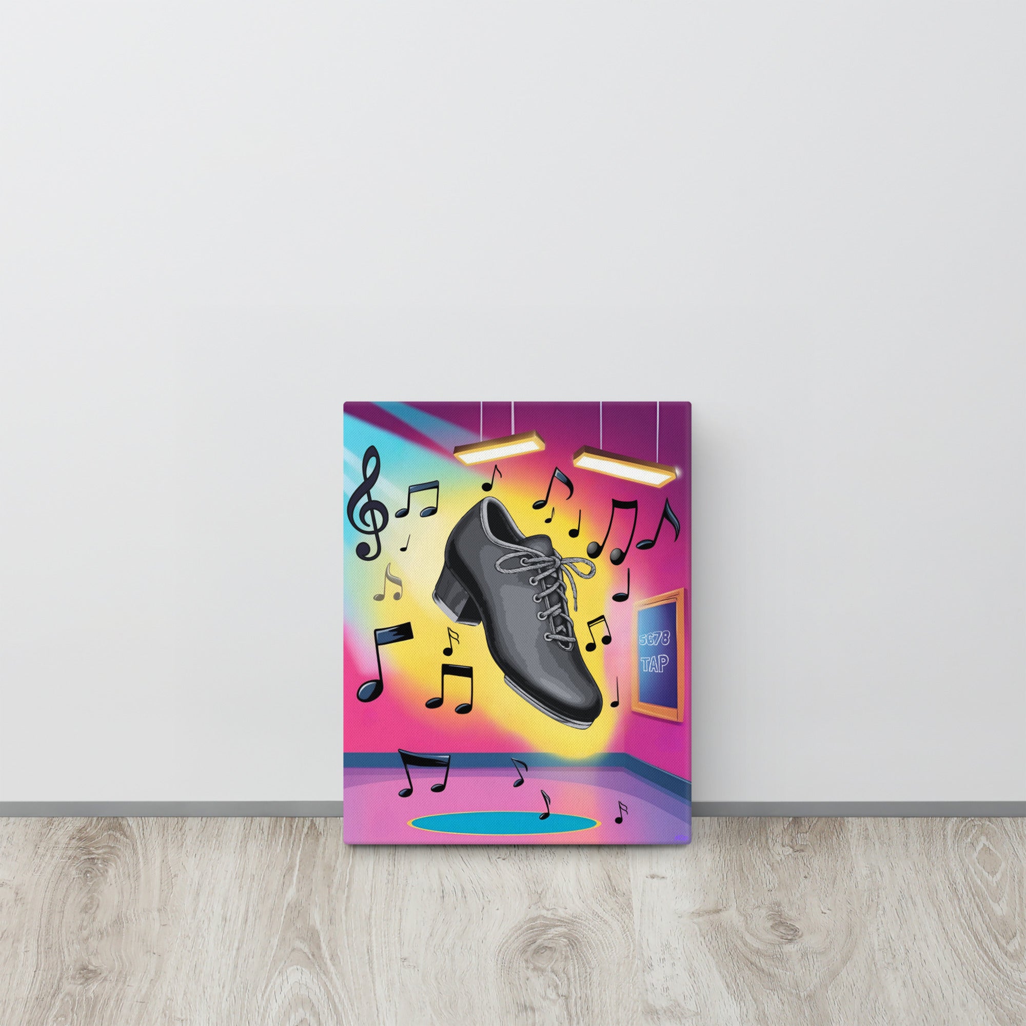 Canvas Tap Dance Art – Colorful Wall Décor for Dancers - The Portable Tap Floor™ Store