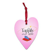 Tappily Ever After | Wooden Heart Ornament - The Portable Tap Floor™ Store