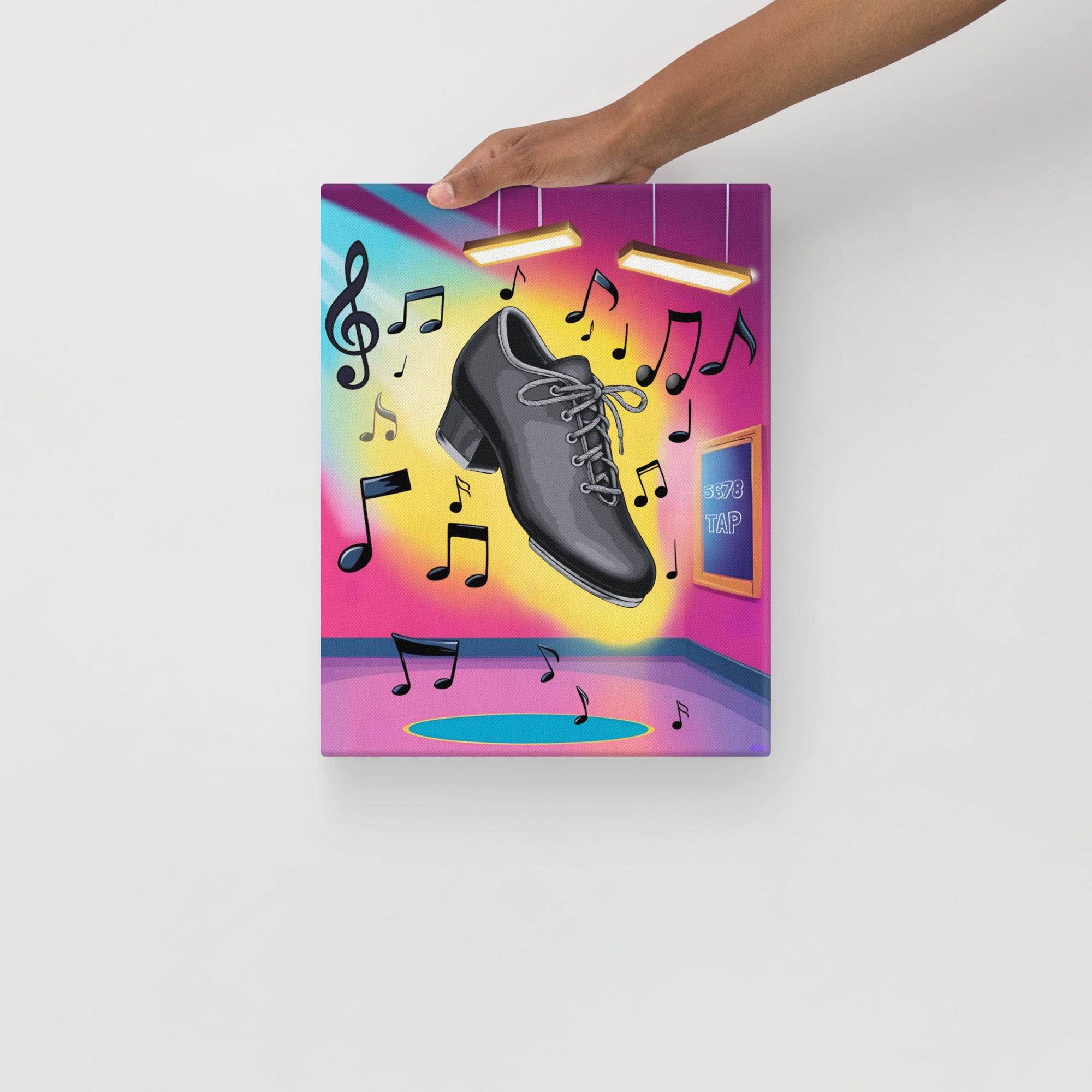 Canvas Tap Dance Art – Colorful Wall Décor for Dancers - The Portable Tap Floor™ Store