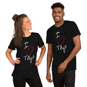 Front I Love Tap Unisex T-Shirt (Black) - The Portable Tap Floor™ Store