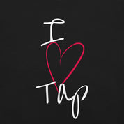 Front I Love Tap Unisex T-Shirt (Black) - The Portable Tap Floor™ Store