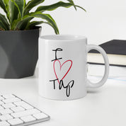 I Love Tap White Glossy Mug - The Portable Tap Floor™ Store