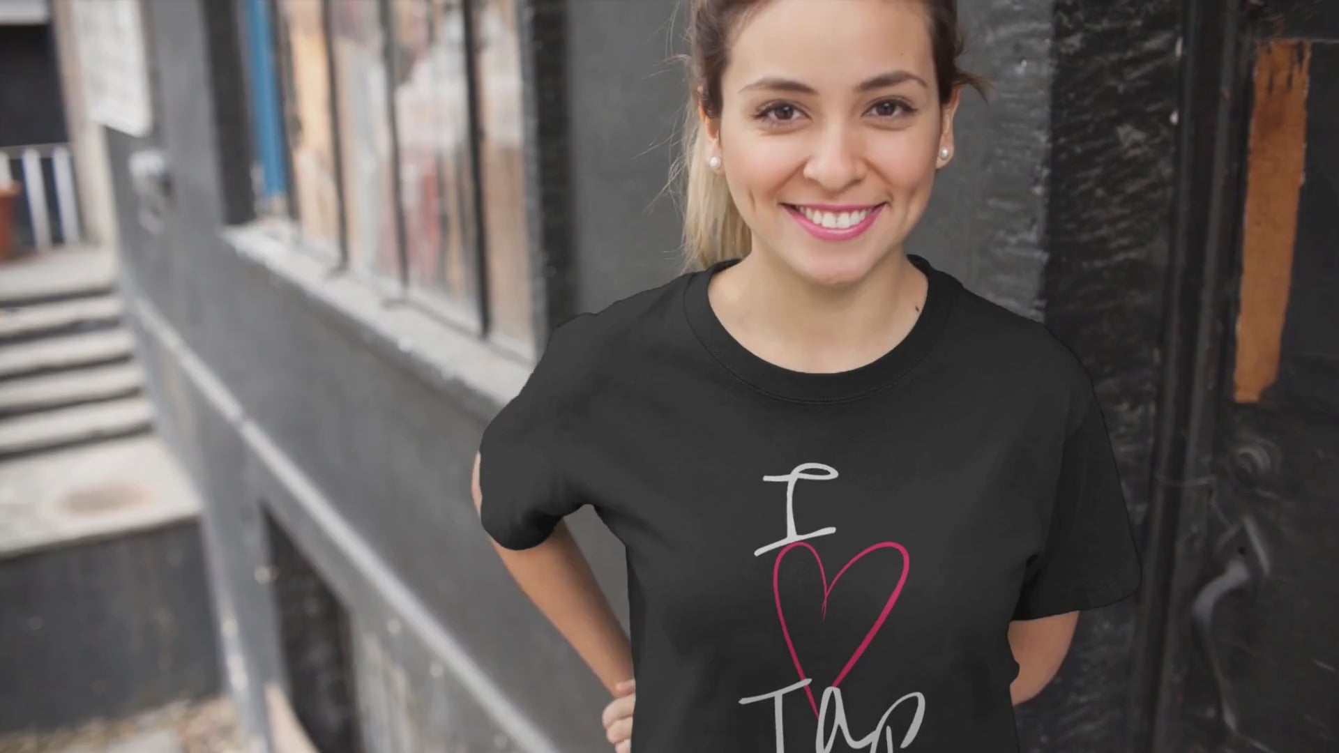 I Love Tap Unisex T-Shirt (Black)