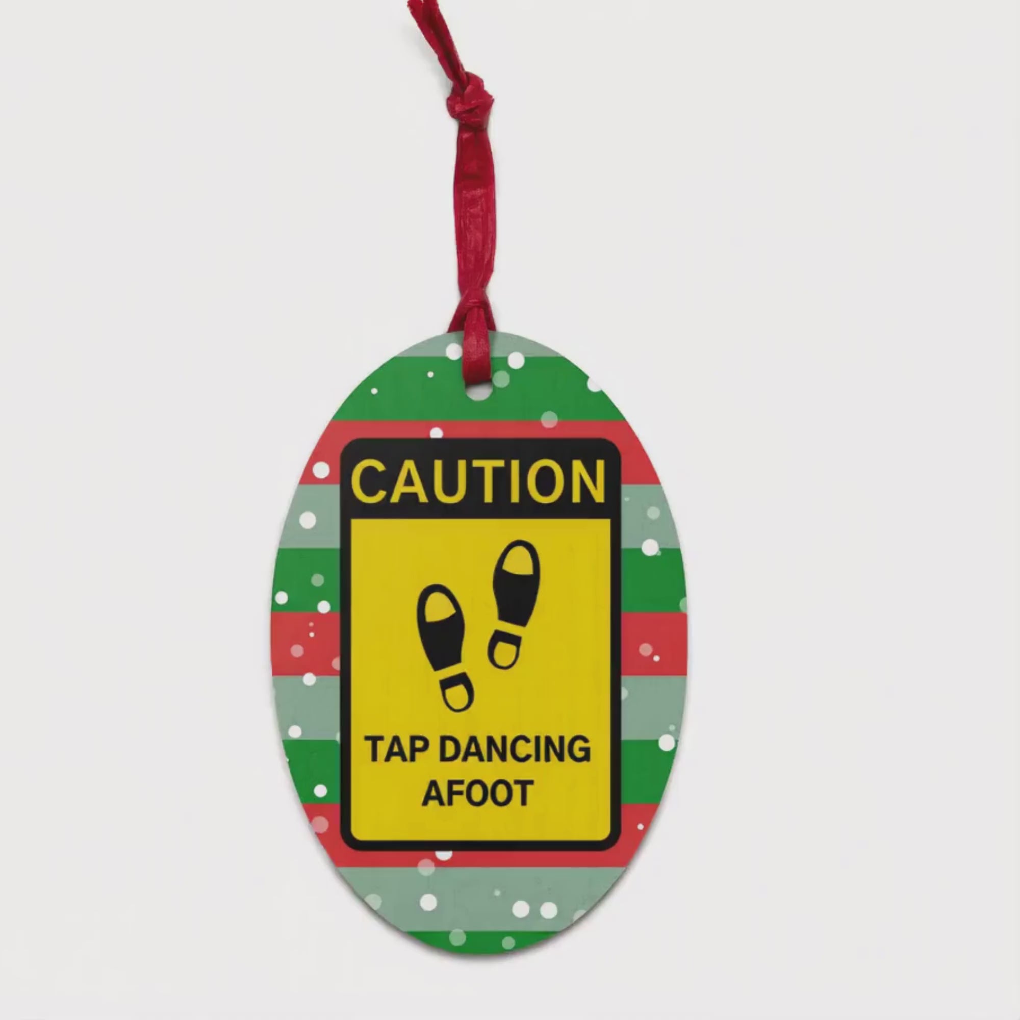 Tap Dancing Afoot | Wooden Holiday Ornament