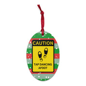 Tap Dancing Afoot | Wooden Holiday Ornament - The Portable Tap Floor™ Store