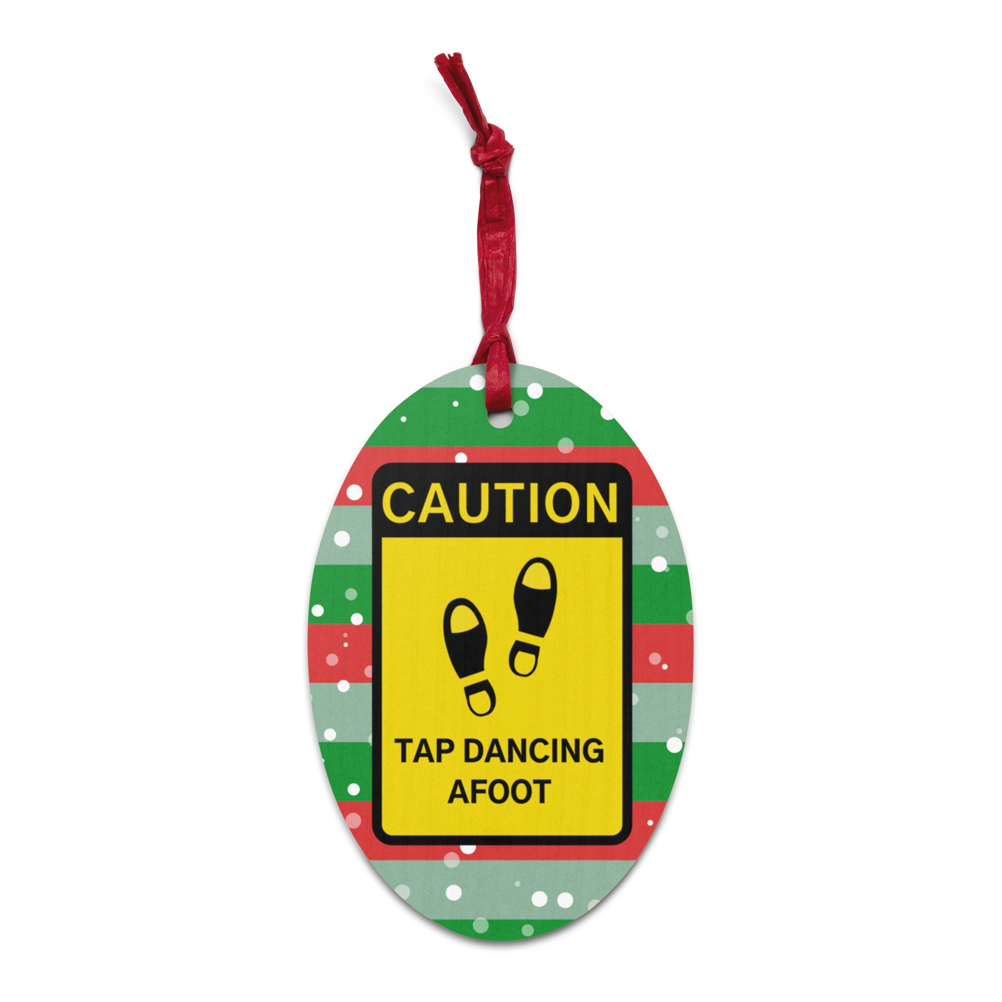Tap Dancing Afoot | Wooden Holiday Ornament - The Portable Tap Floor™ Store