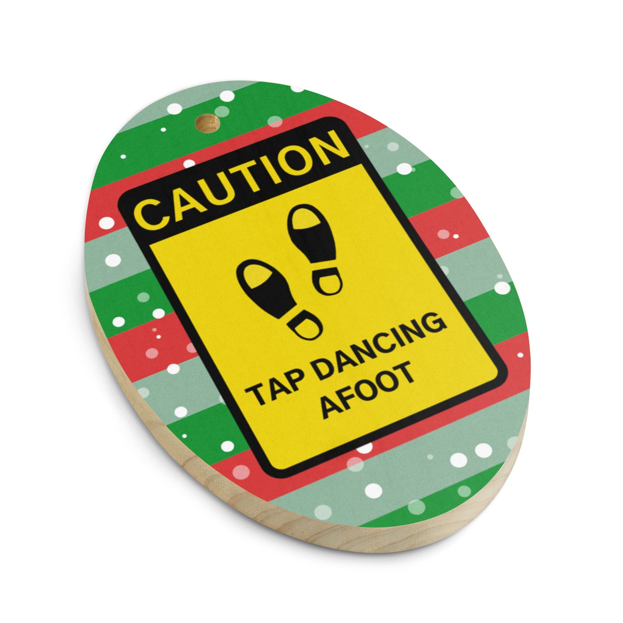 Tap Dancing Afoot | Wooden Holiday Ornament - The Portable Tap Floor™ Store