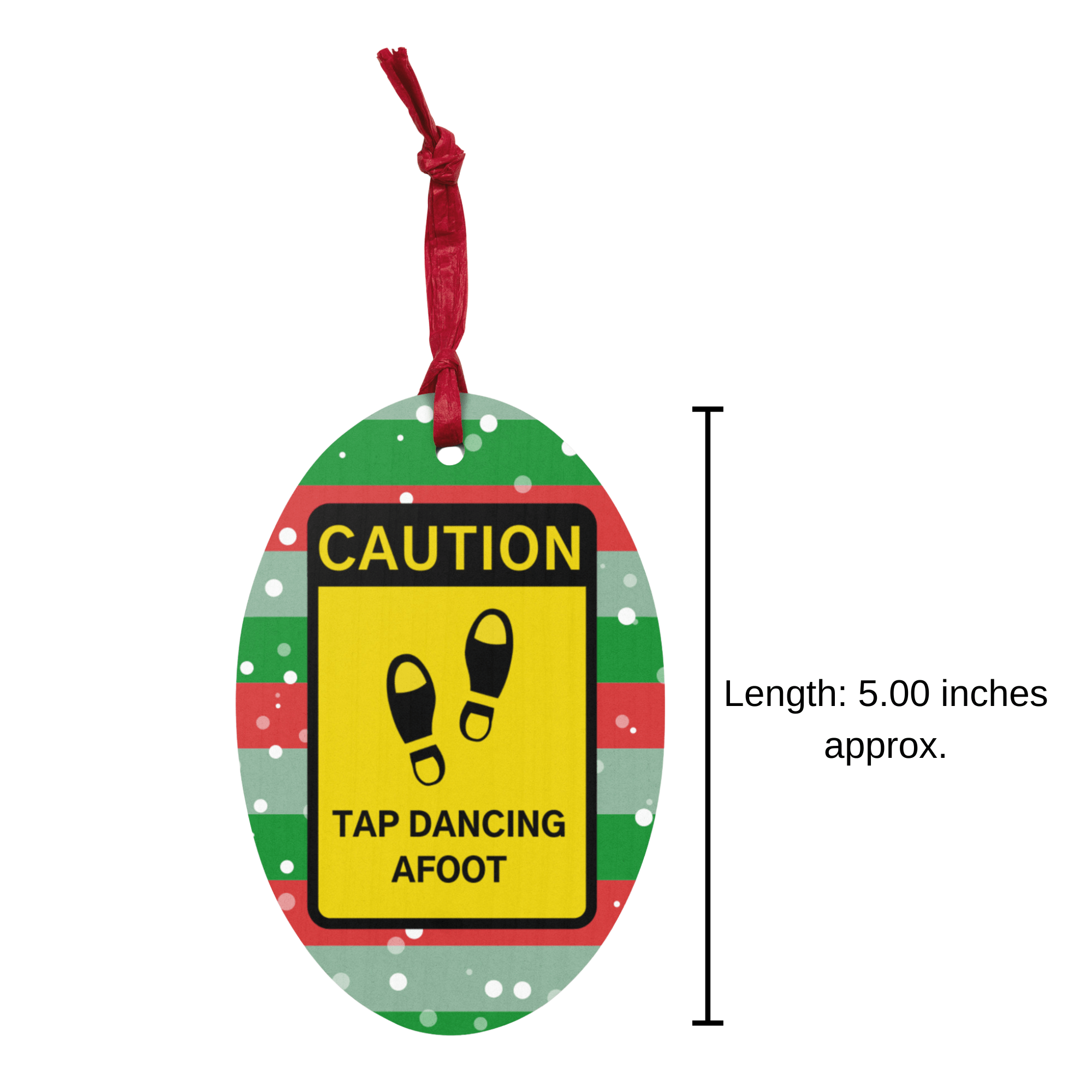 Tap Dancing Afoot | Wooden Holiday Ornament - The Portable Tap Floor™ Store