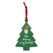 "Tap Dancing Is My Favorite" | Wooden Holiday Tree Ornament - The Portable Tap Floor™ Store