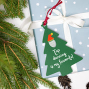 "Tap Dancing Is My Favorite" | Wooden Holiday Tree Ornament - The Portable Tap Floor™ Store