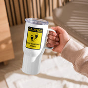 Our Signature CAUTION Tap Dancing Afoot Travel Mug